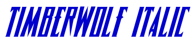 Timberwolf Italic フォント